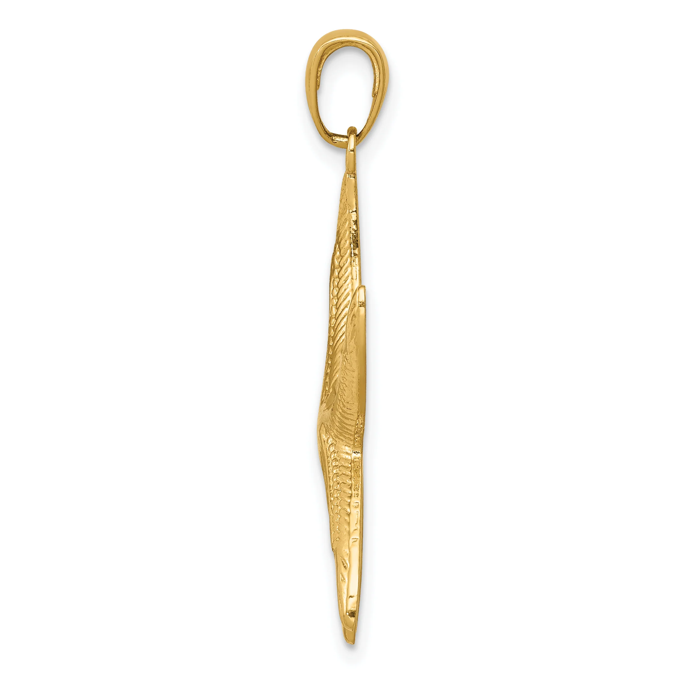 Dije de Estrella de Mar con Corte Diamante en Oro de 14k - Image 2