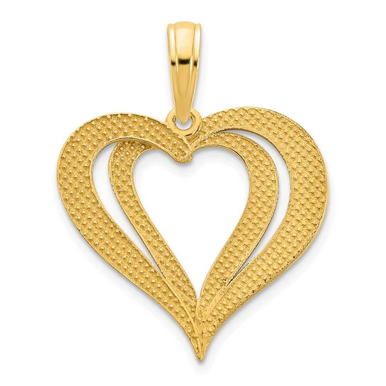 Colgante Corazón Elegante de 14k - Image 4