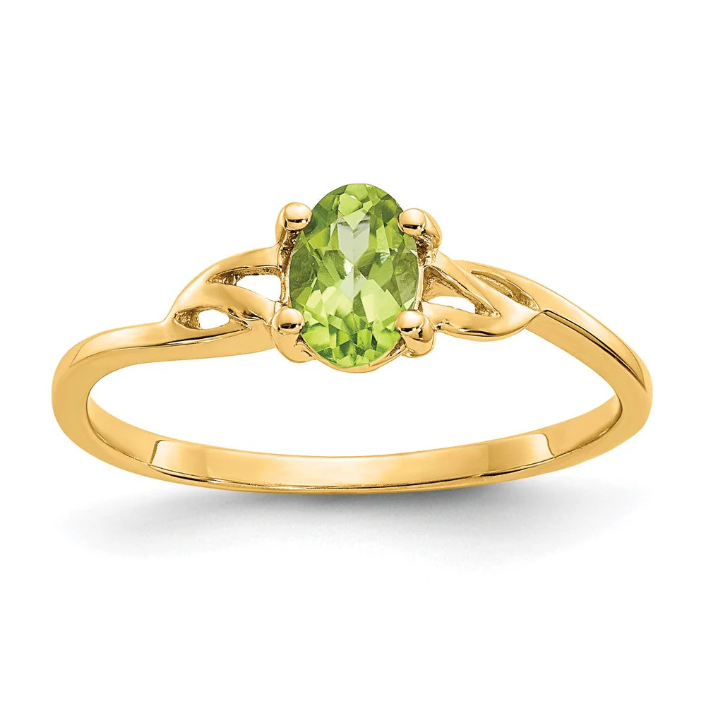 Anillo de Peridoto - Piedra de Nacimiento en Oro de 14k - Image 4