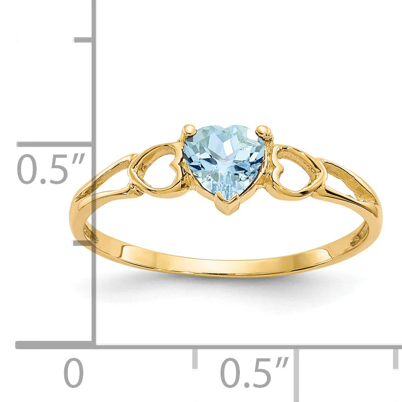 Anillo de Nacimiento en Oro de 14k con Aguamarina - Image 5
