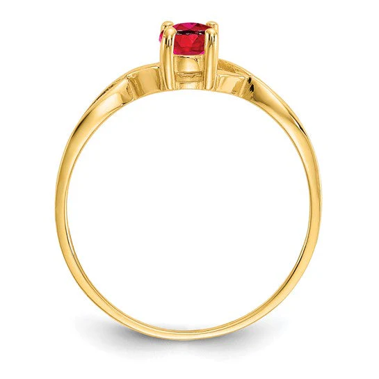 Anillo de Rubí de Nacimiento en Oro de 14k - Image 8