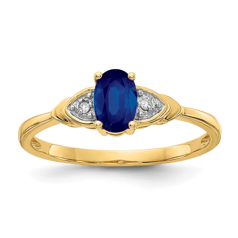 Anillo de Zafiro y Diamantes de Oro Blanco de 14k - Image 7