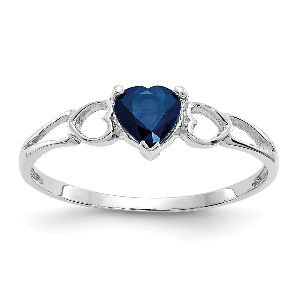 Anillo de Piedra de Nacimiento de Zafiro de Oro de 14k