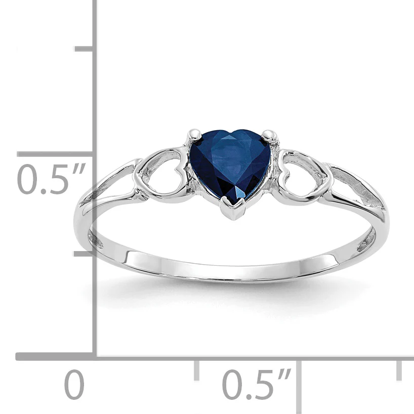 Anillo de Piedra de Nacimiento de Zafiro de Oro de 14k - Image 2