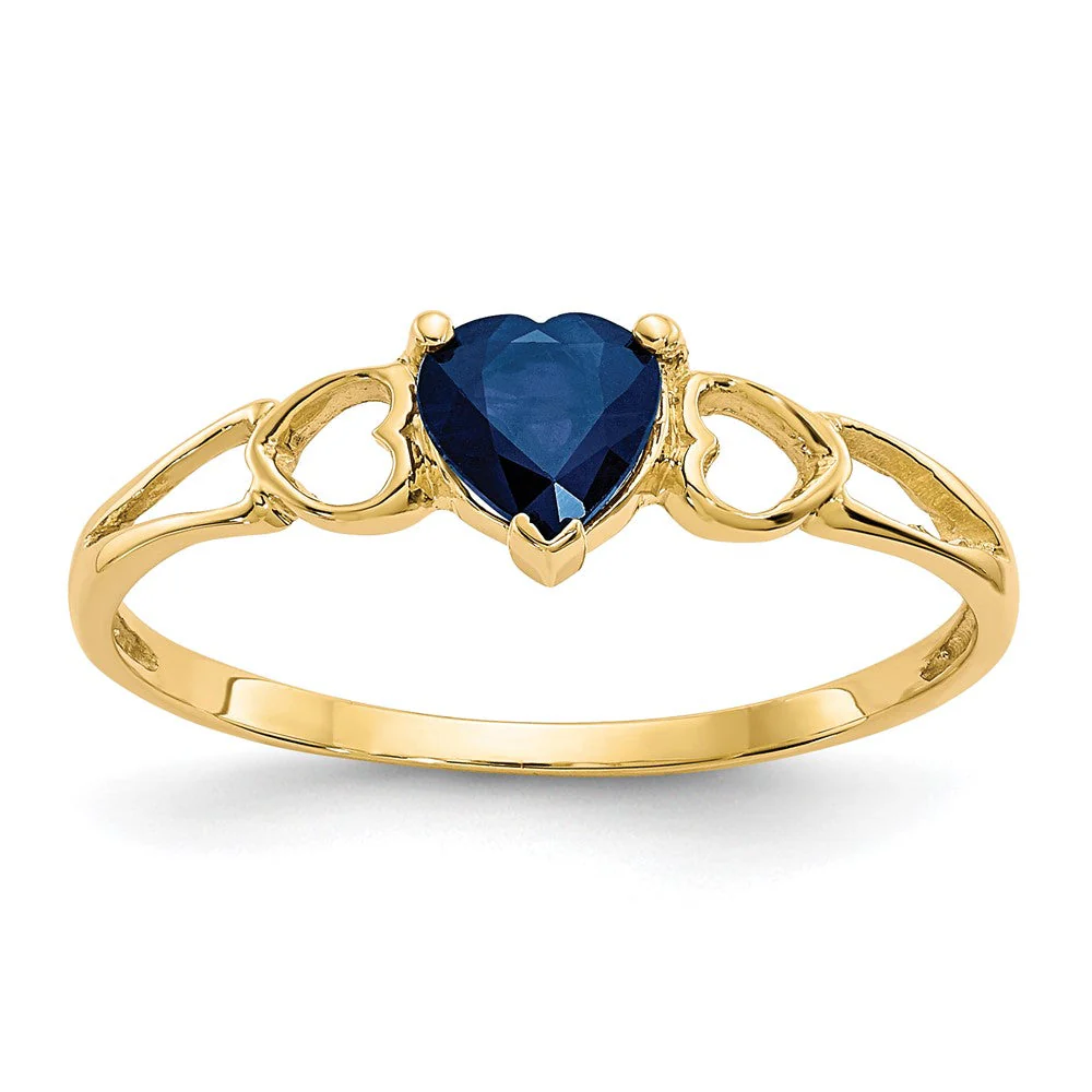 Anillo de Piedra de Nacimiento de Zafiro de Oro de 14k - Image 4