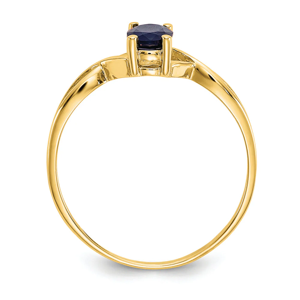 Anillo de Oro de 14k con Piedra de Nacimiento de Zafiro - Image 10