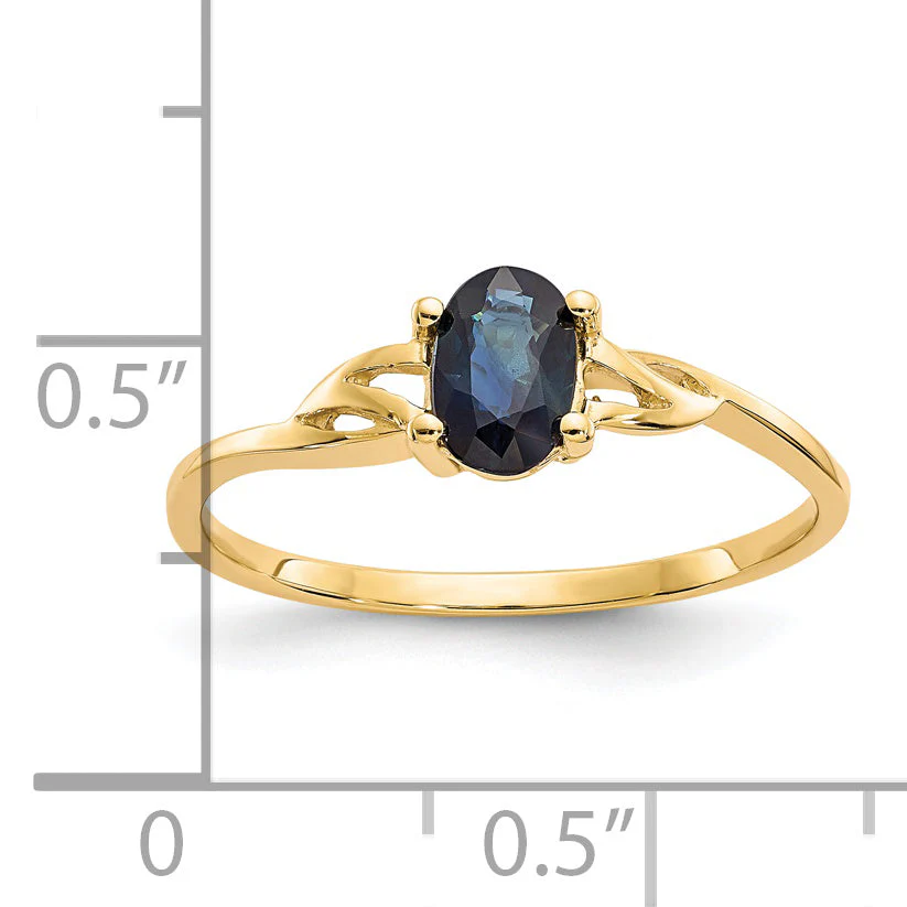 Anillo de Oro de 14k con Zafiro como Piedra de Nacimiento - Image 4