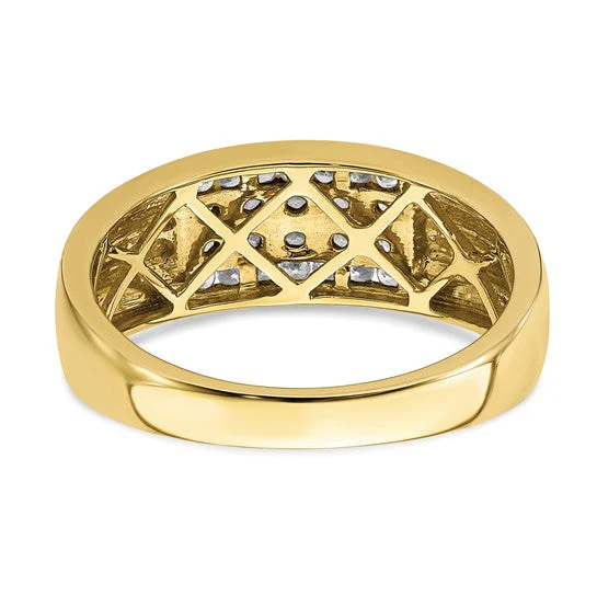 Anillo para Hombre de Oro 10k con Diamante de 1/2 Quilate Creado en Laboratorio (VS/SI+ G+) - Image 12