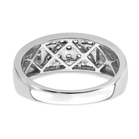 Anillo para Hombre de Oro 10k con Diamante de 1/2 Quilate Creado en Laboratorio (VS/SI+ G+) - Image 4