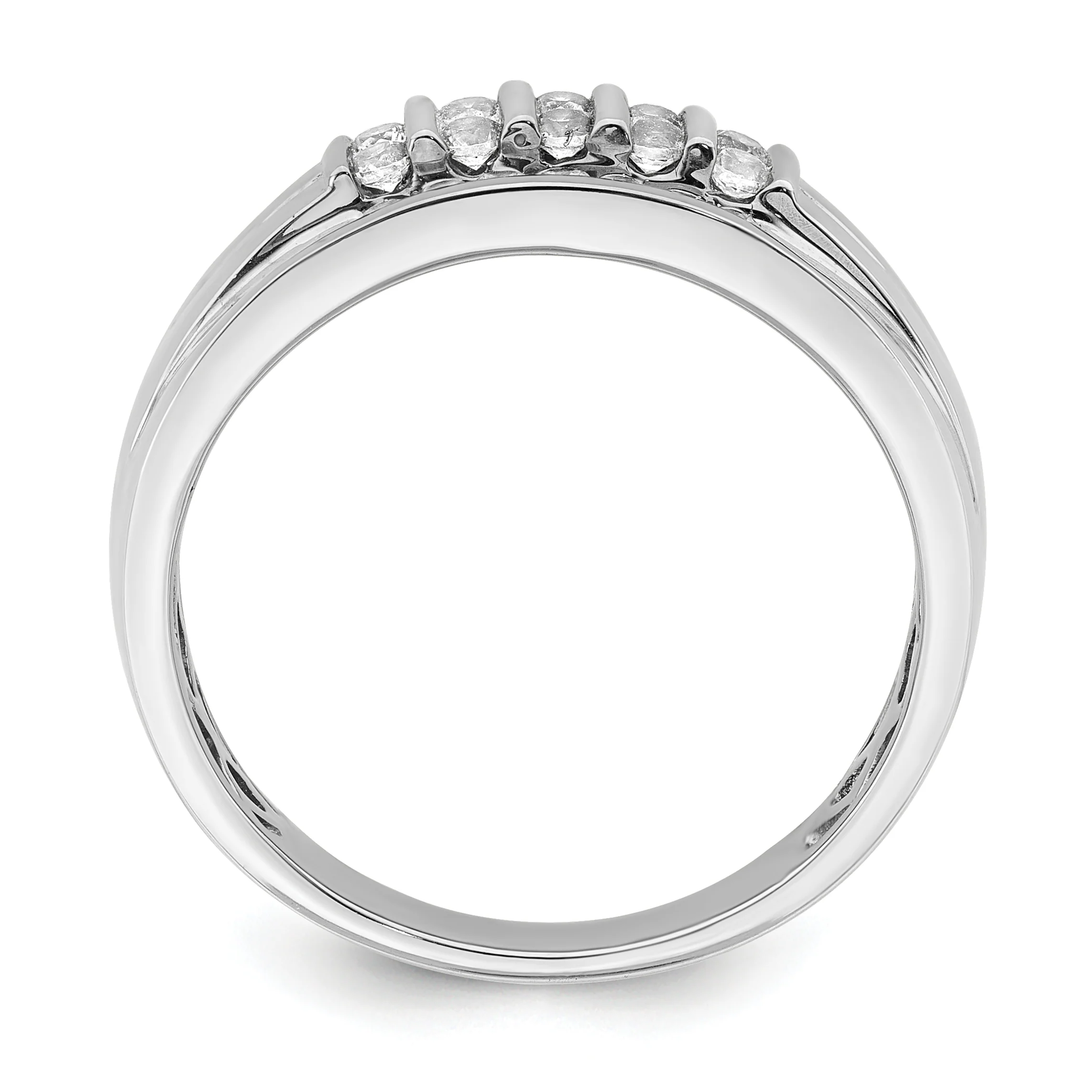 Anillo para Hombre de Oro 10k con Diamante de 1/2 Quilate Creado en Laboratorio (VS/SI+ G+) - Image 6
