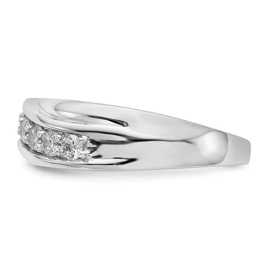 Anillo de Boda para Hombre en Oro  14k con Diamantes Lab Creado (1/2 quilate) - Image 3