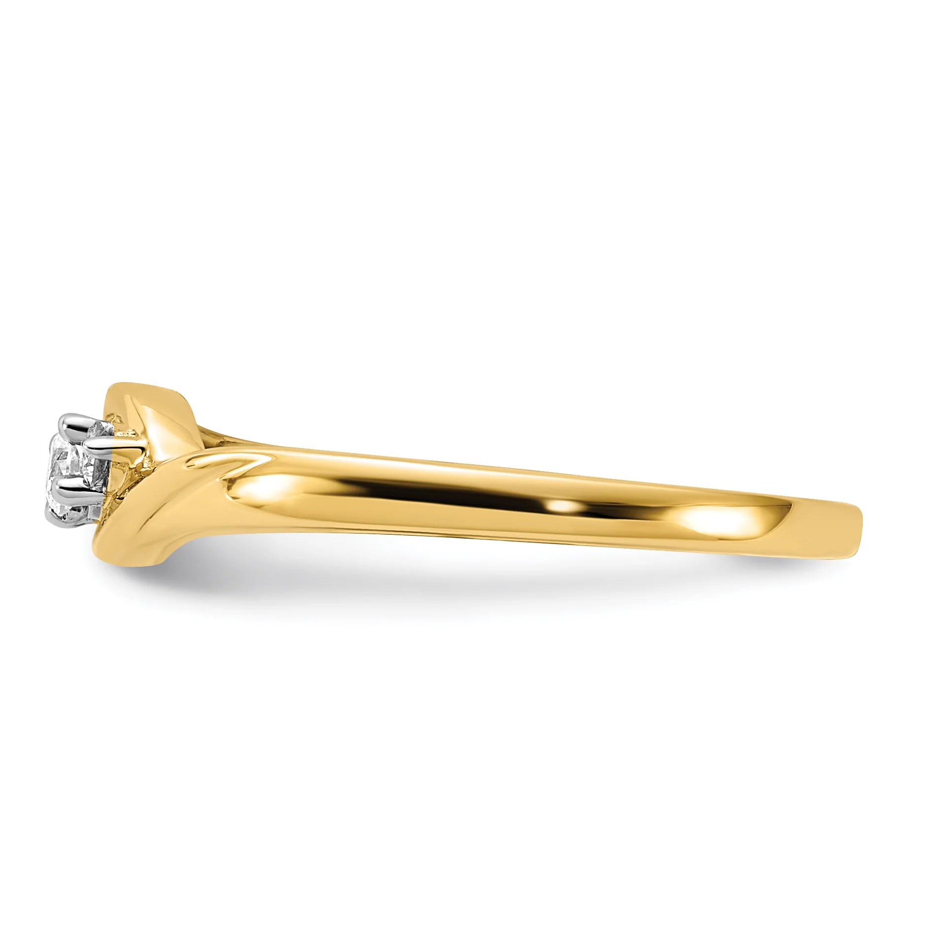 Anillo de Diamantes de 3 Piedras en Oro Amarillo de 14k - Image 3