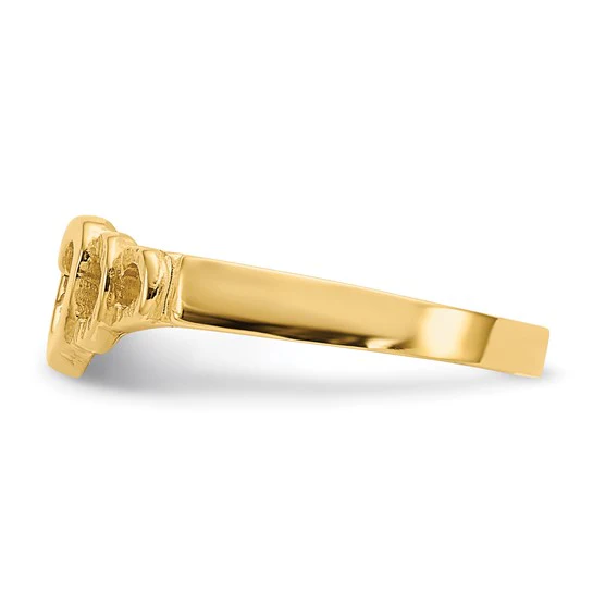 Anillo Corazón para Bebé en Oro Amarillo de 14k - Image 5