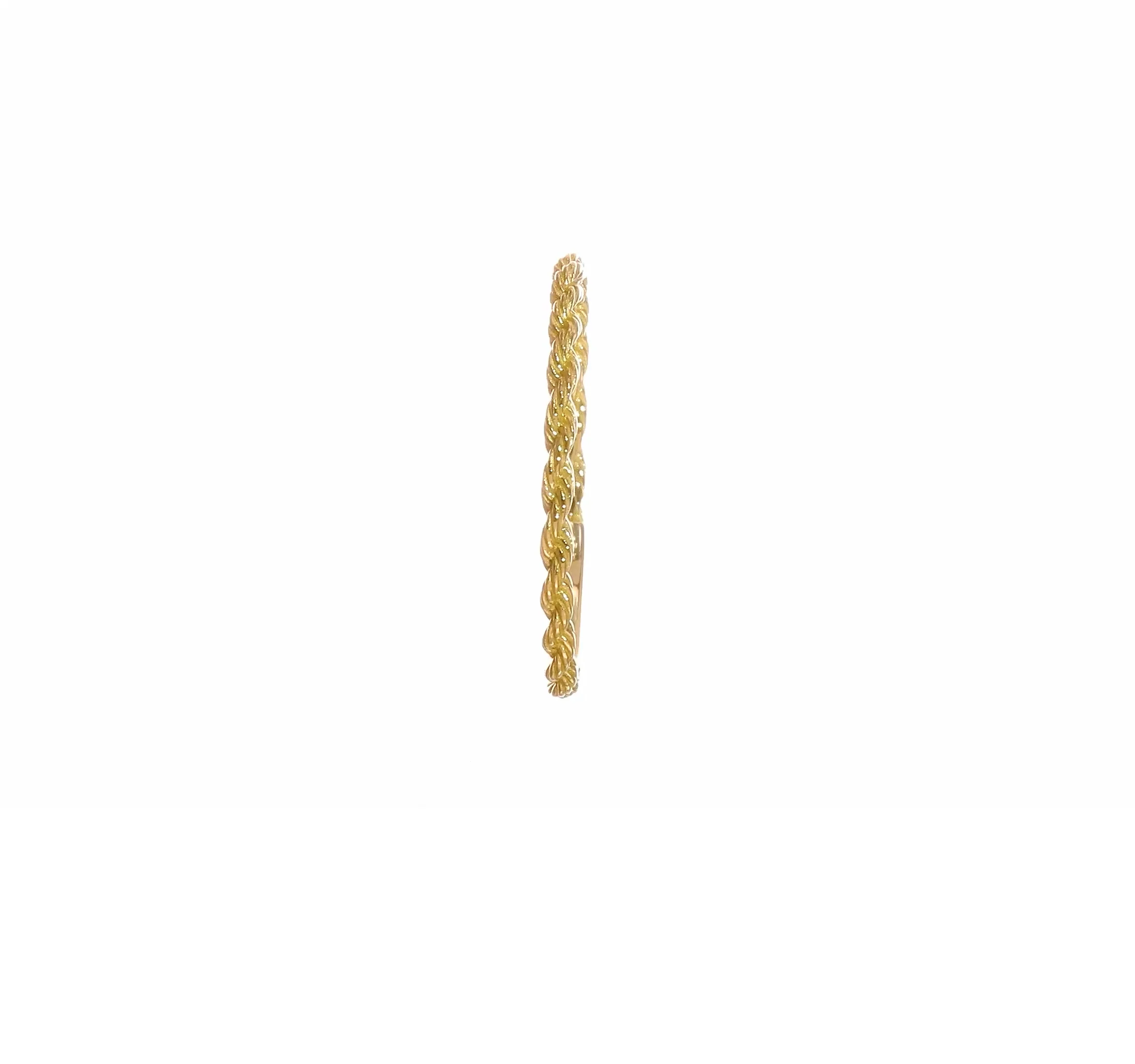 Anillo de Cuerda Torcida Pulida en Oro de 14k - Image 10
