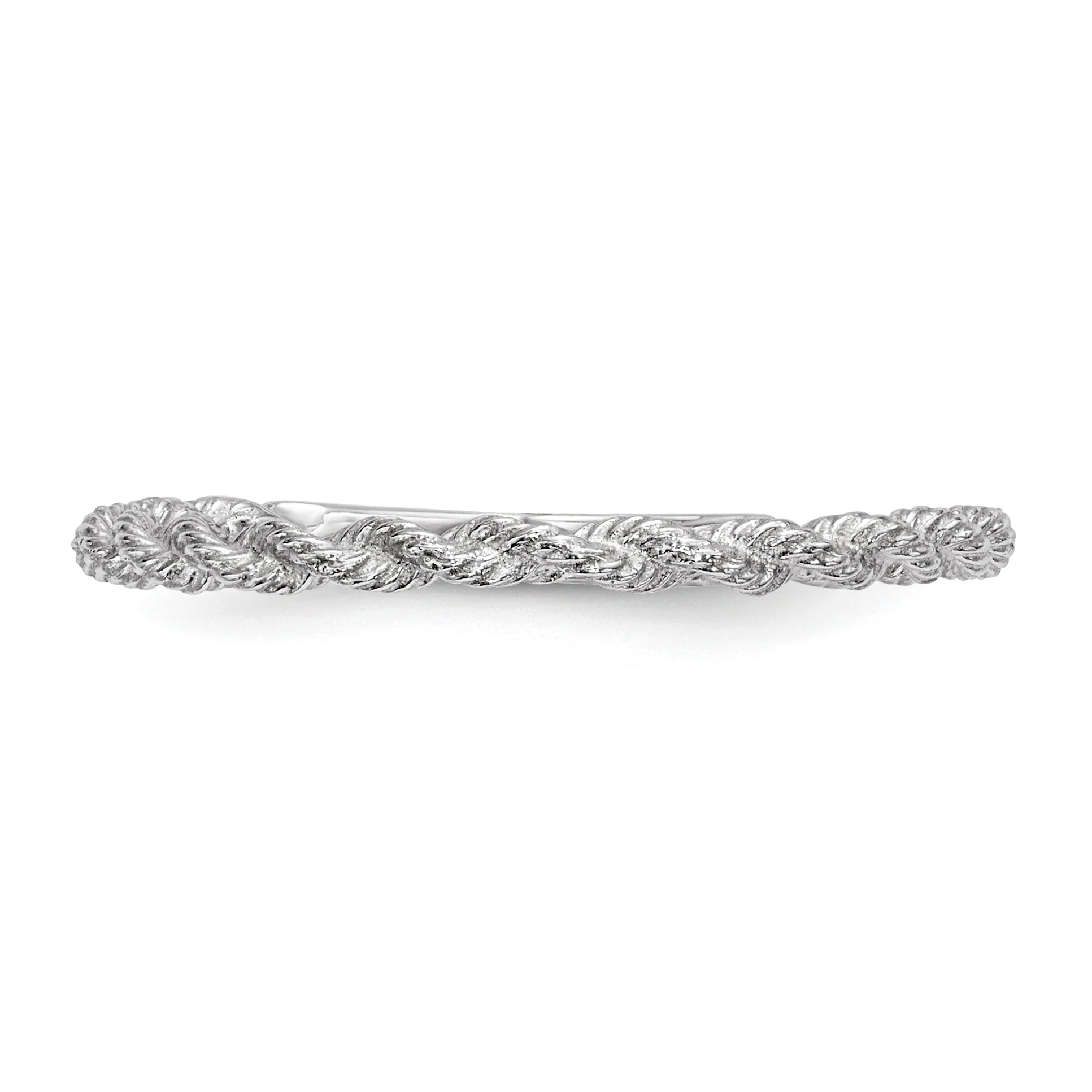 Anillo de Cuerda Torcida Pulida en Oro de 14k - Image 3