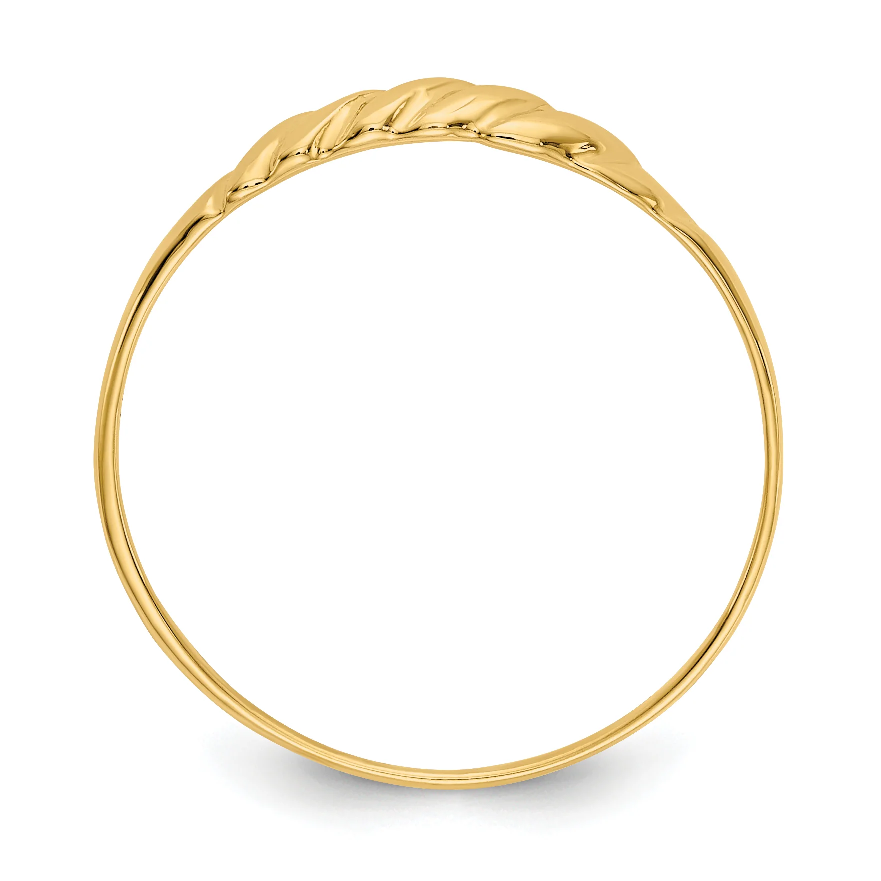 Anillo Ridged Dome de 14K - Image 2