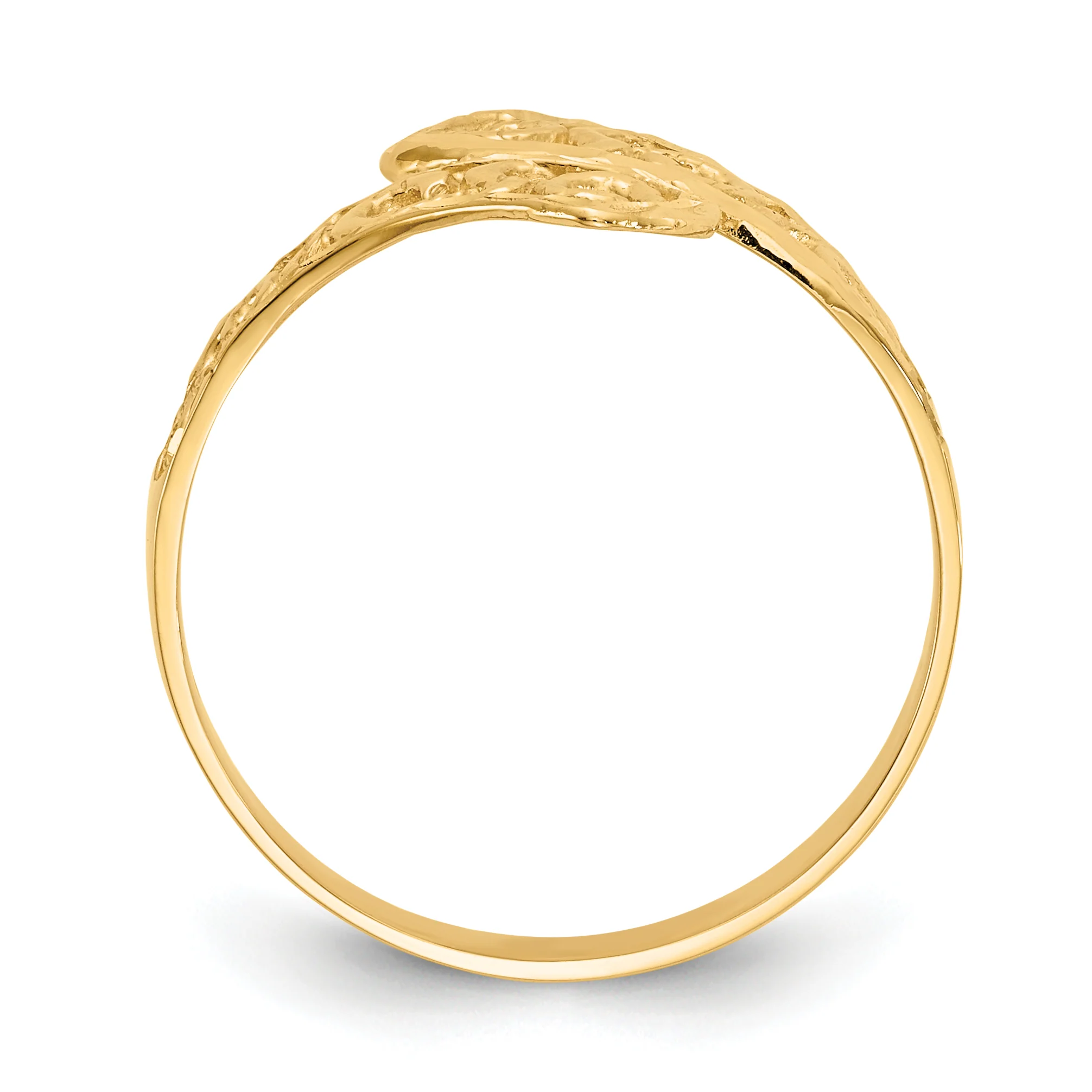 Anillo de Encaje con Corte de Diamante y Diseño Envolvente de 14K - Image 2