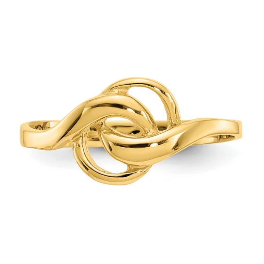 Anillo de Forma Libre en Oro Amarillo de 14k - Image 4