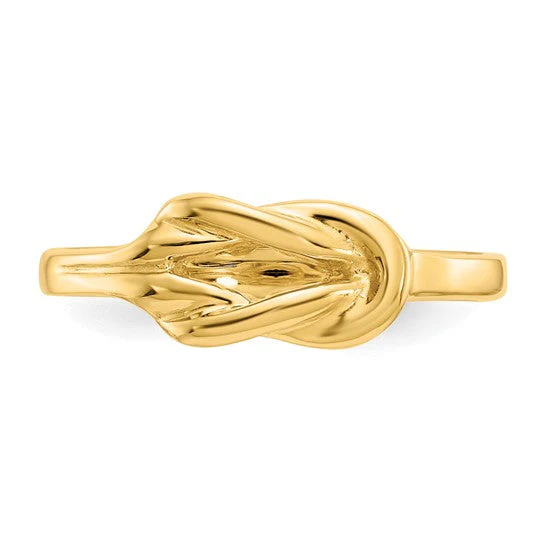 Anillo de Nudo de Forma Libre en Oro de 14k - Image 10