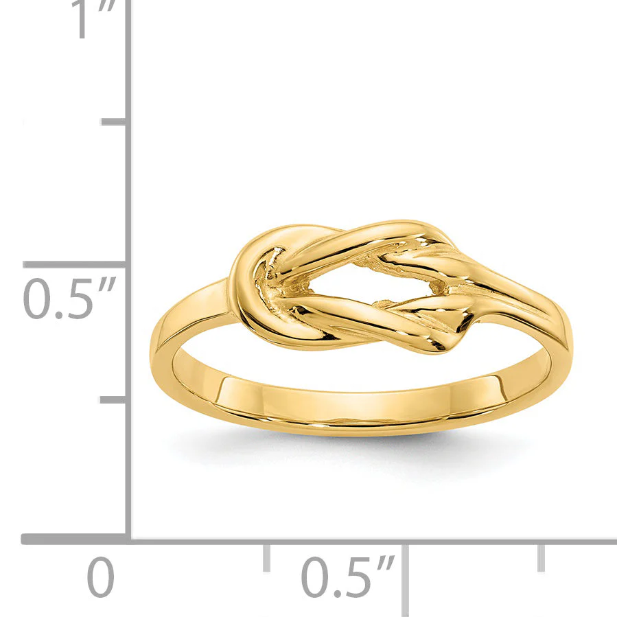 Anillo de Nudo de Forma Libre en Oro de 14k - Image 8