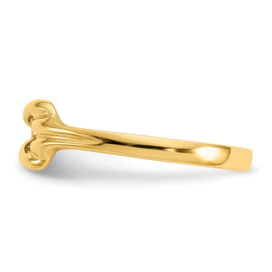 Anillo de Nudo de Forma Libre en Oro de 14k - Image 9