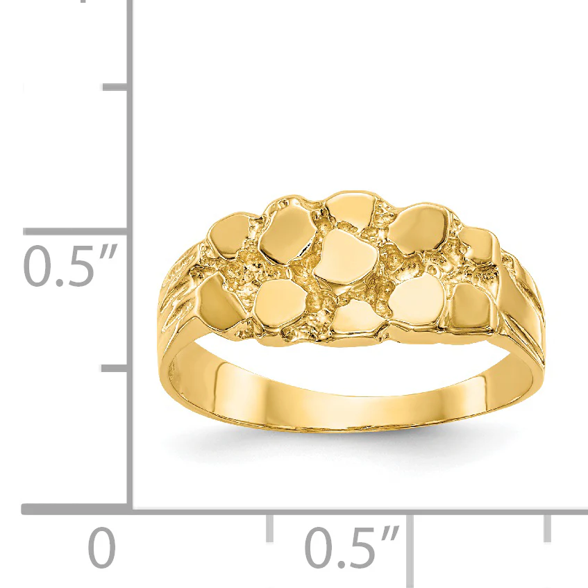 Anillo de Pepita en Oro Amarillo de 14k - Image 3
