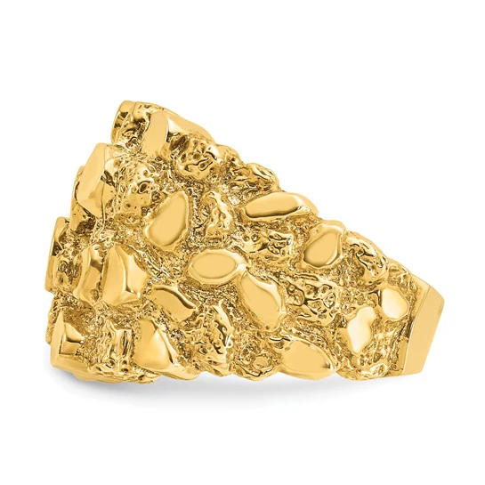 Anillo de Pepita para Hombre IBGoodman en Oro Amarillo de 10k - Image 3