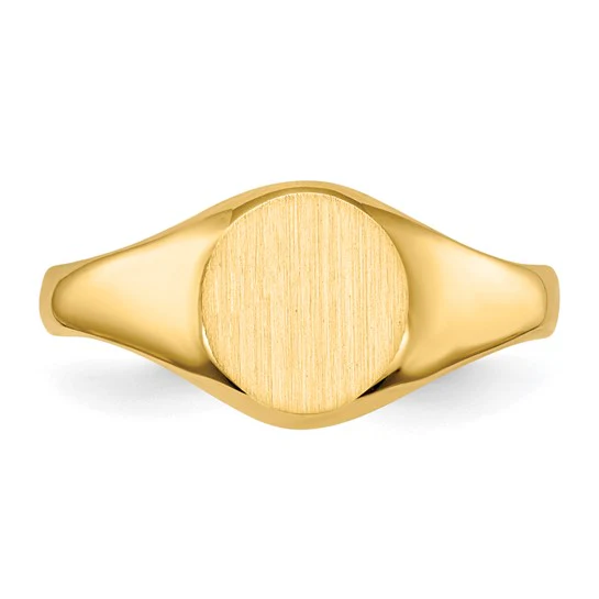 Anillo de Sello Cerrado para Niño en Oro Amarillo de 14k - Image 4