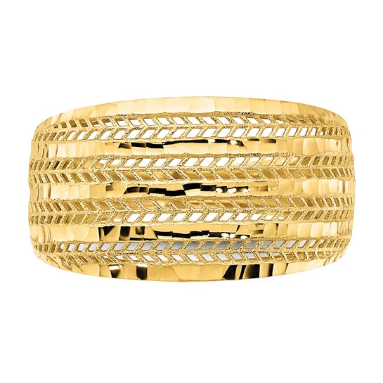 Anillo Elegante Pulido de 14K - Image 5
