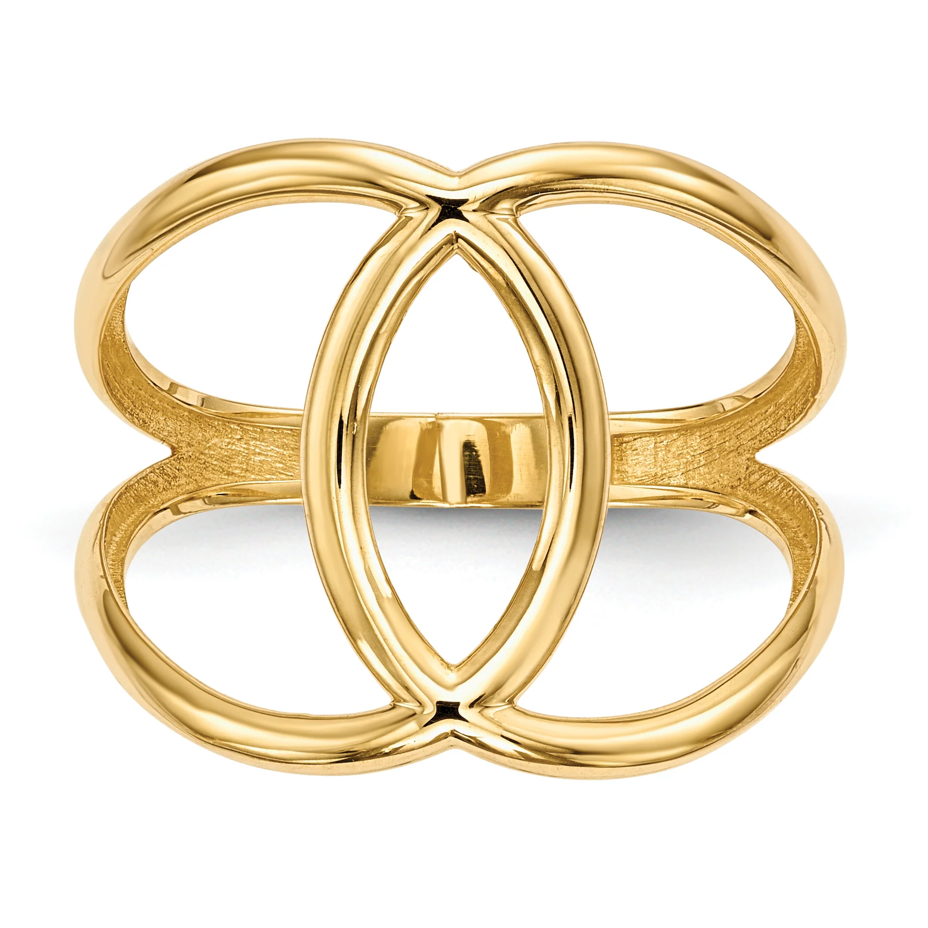 Anillo Pulido en Oro Amarillo de 14k - Image 3