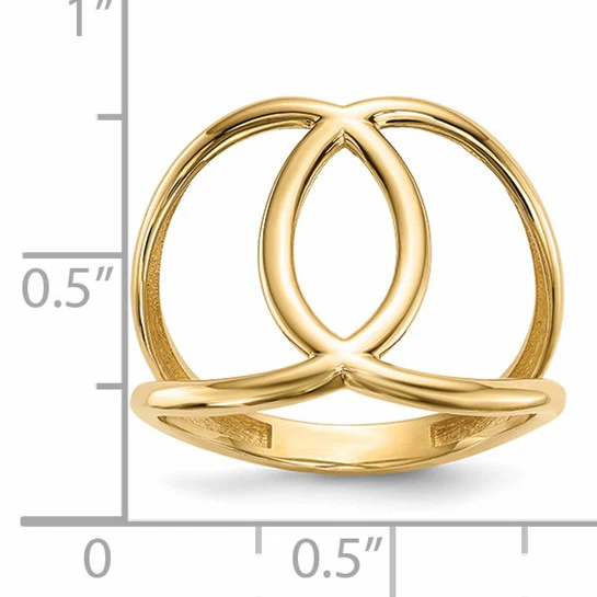 Anillo Pulido en Oro Amarillo de 14k - Image 4