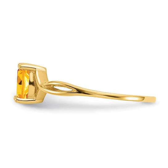 Anillo de Citrino con Piedra de Nacimiento en Oro de 14k - Image 7
