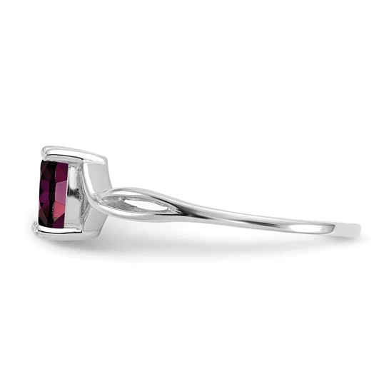 Anillo de Piedra de Nacimiento con Granate Rodolita en Oro de 14k - Image 4